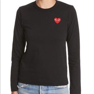 COMME DES GARCONS PLAY BLACK LONG SLEEVE